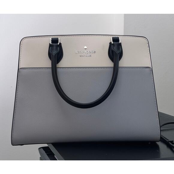 Kate Spade New York satchel in color-blocked Saffiano leather elegant city style - Picture 1 of 7